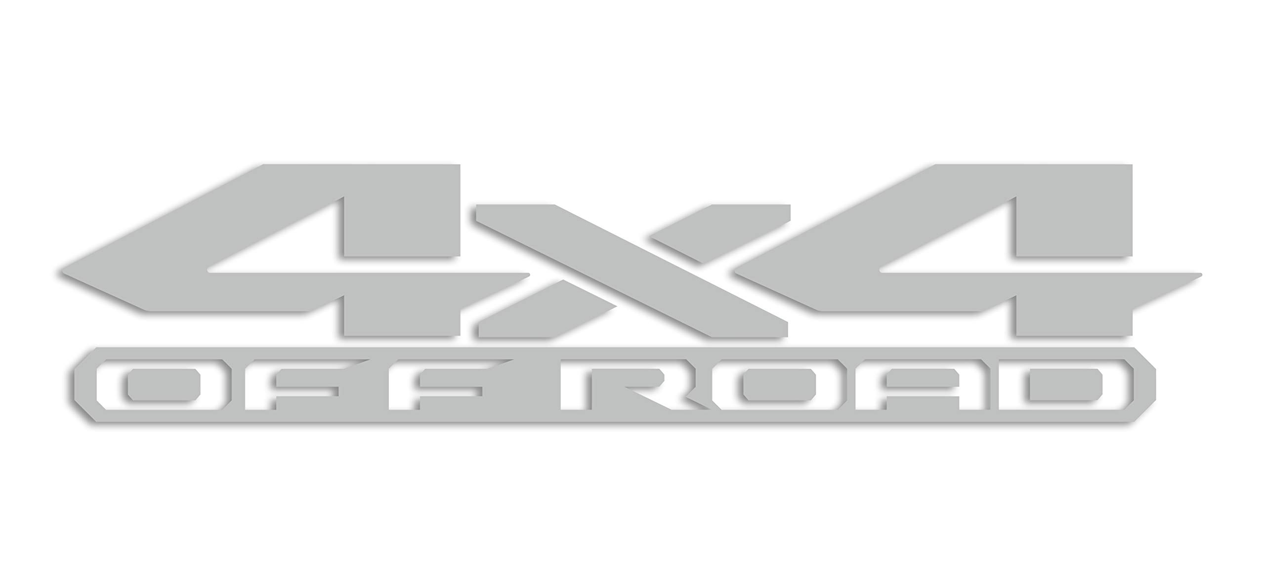 2 x Light Grey 4x4 Off Road Bedside Vinyl Decals Fits New Dodge Ram 1500 2500 3500 Power Wagon