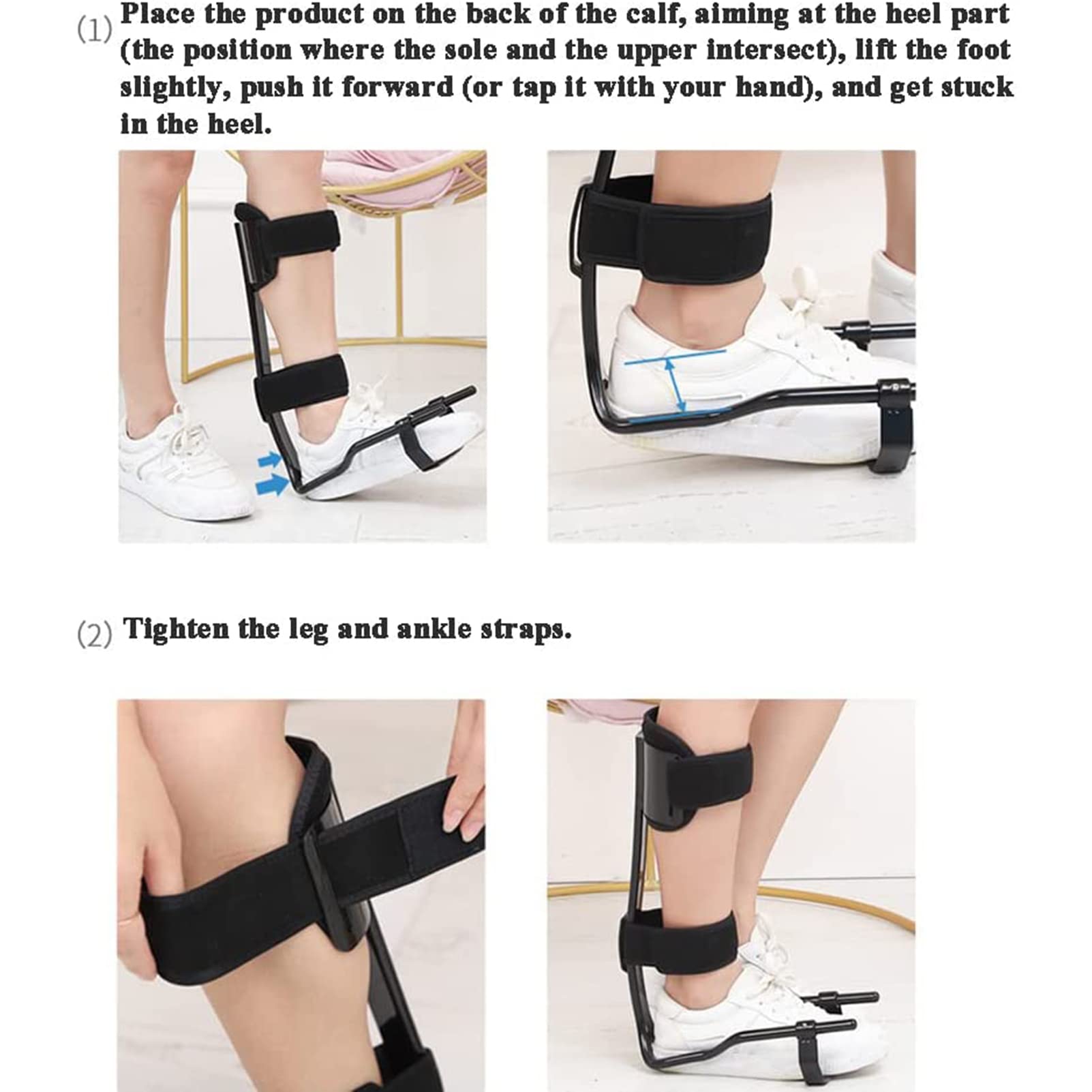 Tobillera ortopédica para pies – Soporte para tendinitis de Aquiles, accidente cerebrovascular hemiplejia, alivio del dolor, zapatilla para caminar para protección y aliviar los síntomas