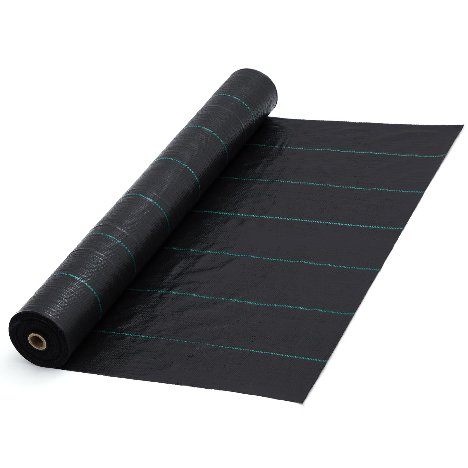 Garvee Malla Antihierbas de Polipropileno Tejido 110g/m², Tela Geotextil de Alta Densidad para Control de Maleza de 0,91m x 91m, Cubierta de Suelo Transpirable y Permeable con Resistencia UV, Negro