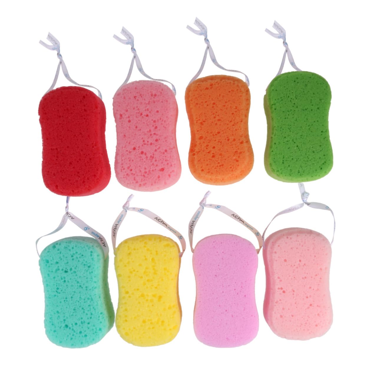 Healeved 24pezzi Spugne Da Bagno Colorate Spugne Esfolianti Per Doccia Accessori Per Bagno Adatti Ragazzo Ragazza e Adulti Design Semplice e Funzionale