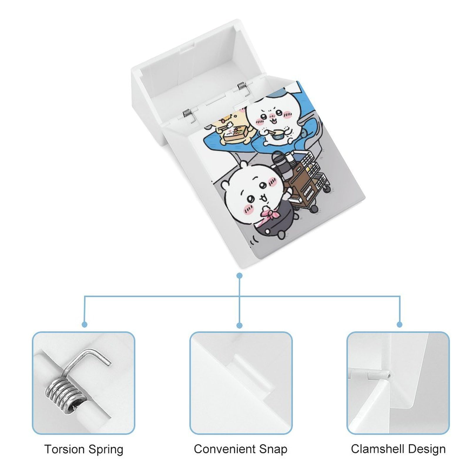 タバコ入れ Amazon | ちいかわ シガレットケース たばこケース 20本収納 煙草入れ