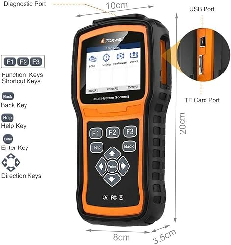 Miniatura 8 de FOXWELL NT530 para el escáner de diagnóstico multisistema OBD2 de Volvo Leer códigos de error de borrado