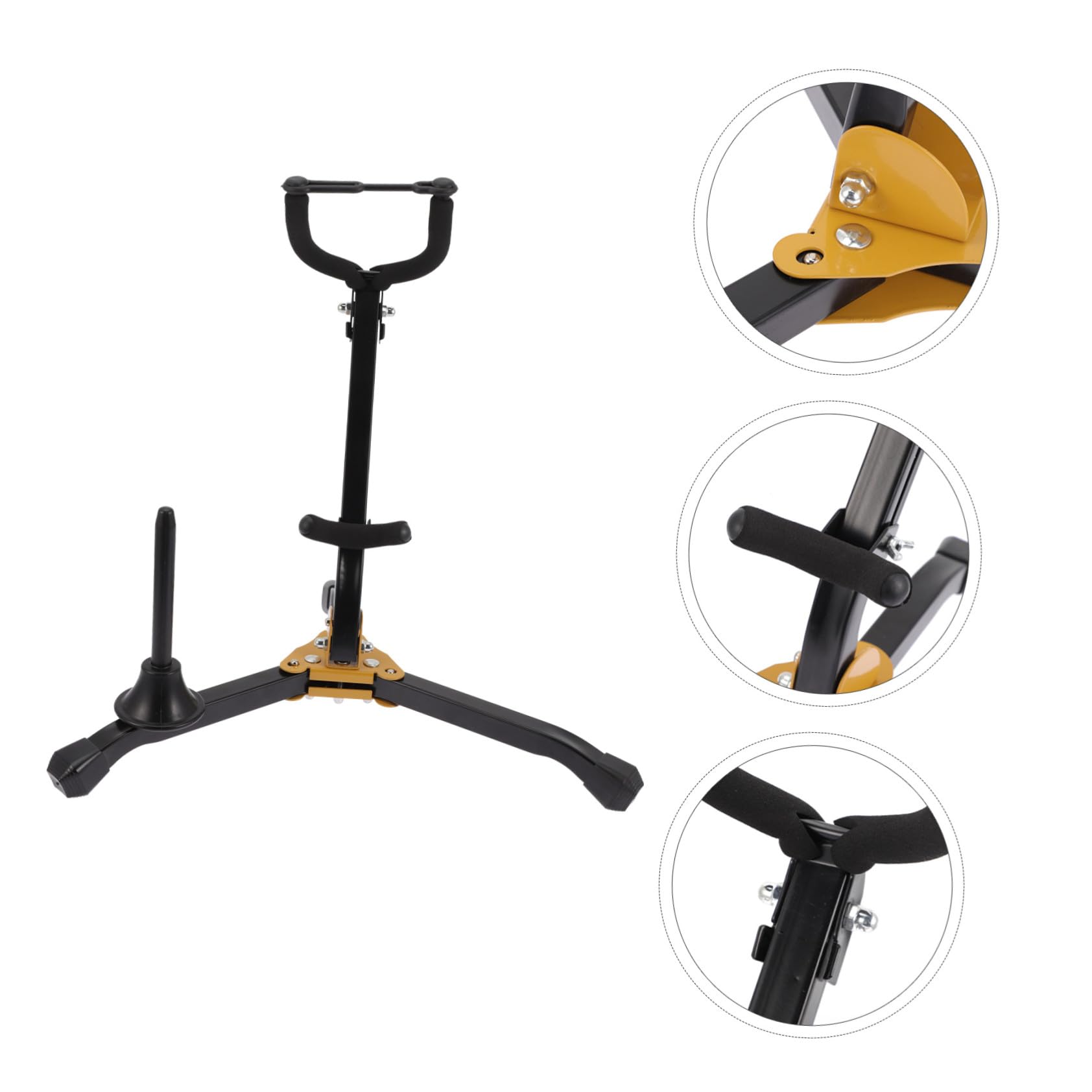 Healifty Support Pliable Pour Saxophone Alto Et Ténor Antidérapant En Mousse, Léger Et Compact, Accessoire De Rangement Pratique Pour Musiciens, Pour Usage En Répétition Et Concert