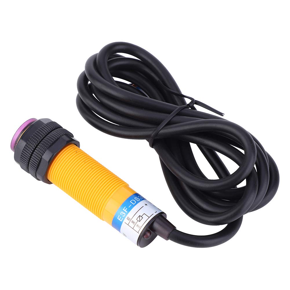 Sensore fotoelettrico, interruttore fotoelettrico, 10 interruttori fotocellule PNP NO Tipo a riflessione diffusa E3F-DS30B4 10-30VDC 200mA