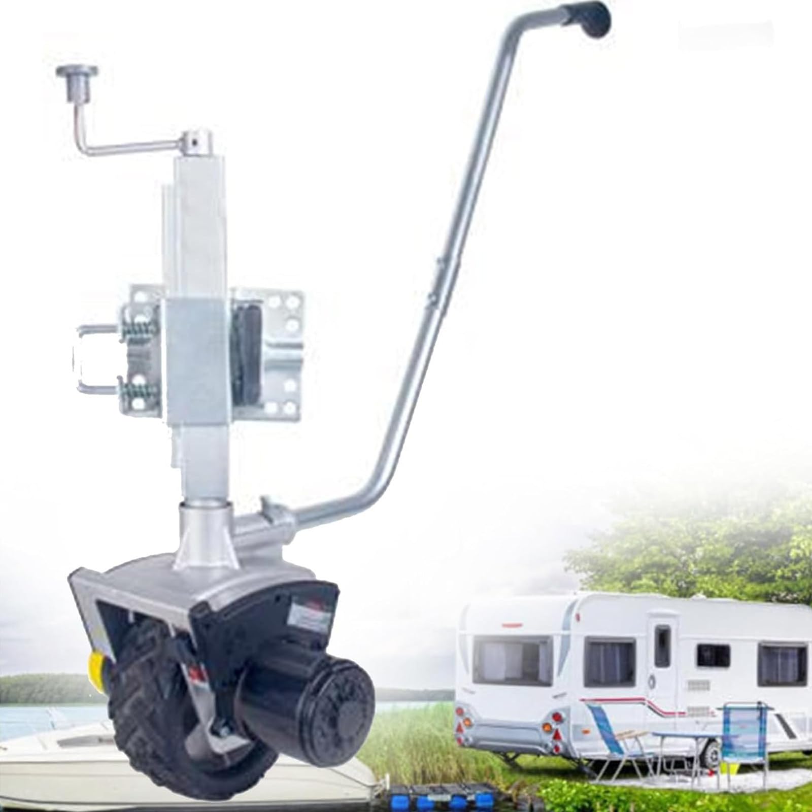 Motor motorizado para remolques, compacto y portátil con motor de 350 W/550 W, maniobra sin esfuerzo caravanas y remolques de barco, soporta hasta 2270 kg