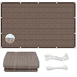 Photo Gallery tenda a vela ombreggiante 3 x 7 m 95% protezione raggi uv, hdpe tenda da sole per esterno con corda per giardino, patio, pergola, marrone Photo Gallery tenda a vela ombreggiante 3 x 7 m 95% protezione raggi uv, hdpe tenda da sole per esterno con corda per giardino, patio, pergola, marrone