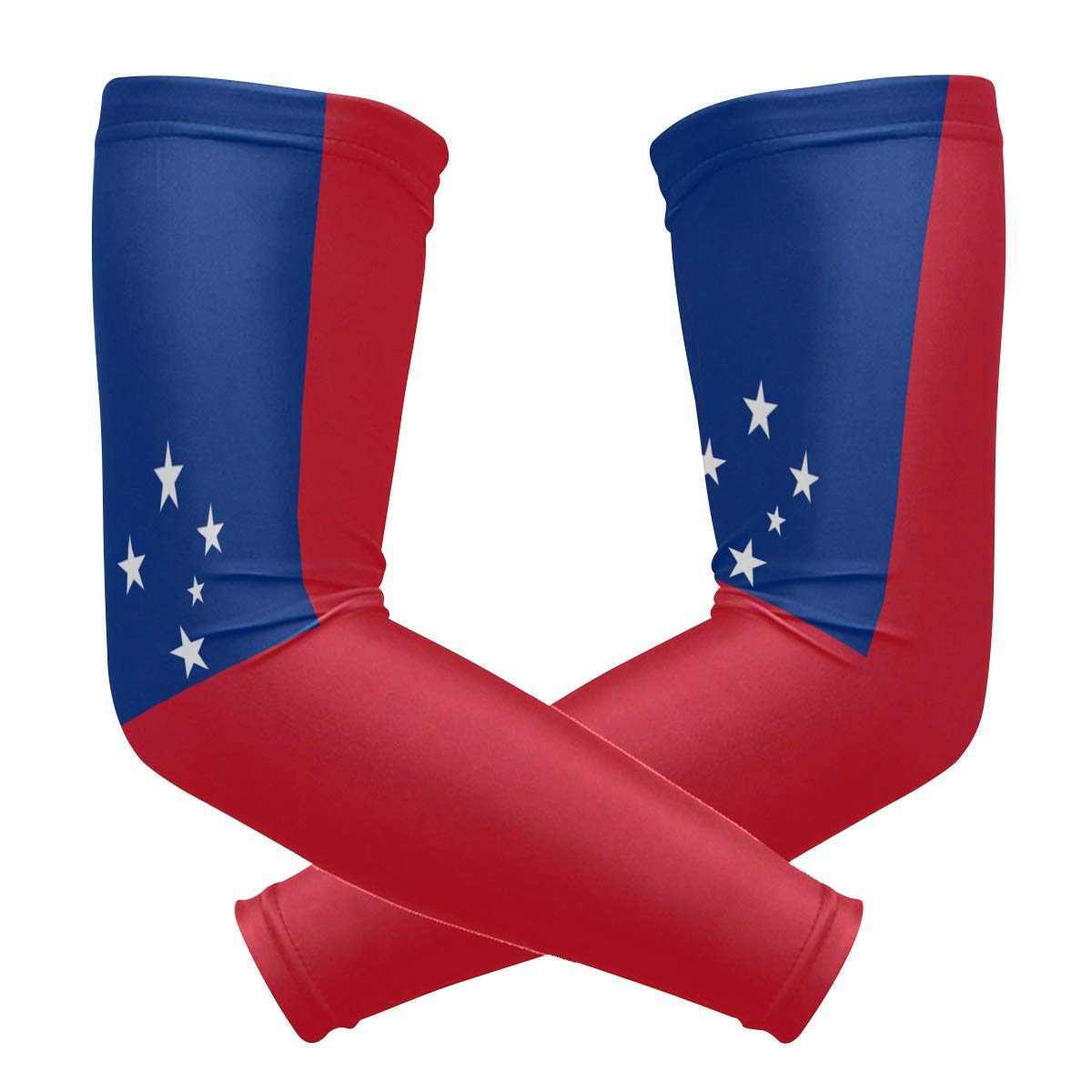 poeticcity Samoa Flag 1 Pair Arm Sports Sleeves Cooling Warmer UV Protection