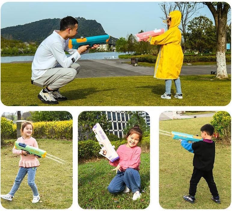 Image of Storio Big Sized Holi Pichkari Water Gun Toy for Kids with Upto 25Ft Range & Inbuilt 700ml Storage | High Pressure Mechanism Ideal Outdoor Toy for Pool & Beach Fun