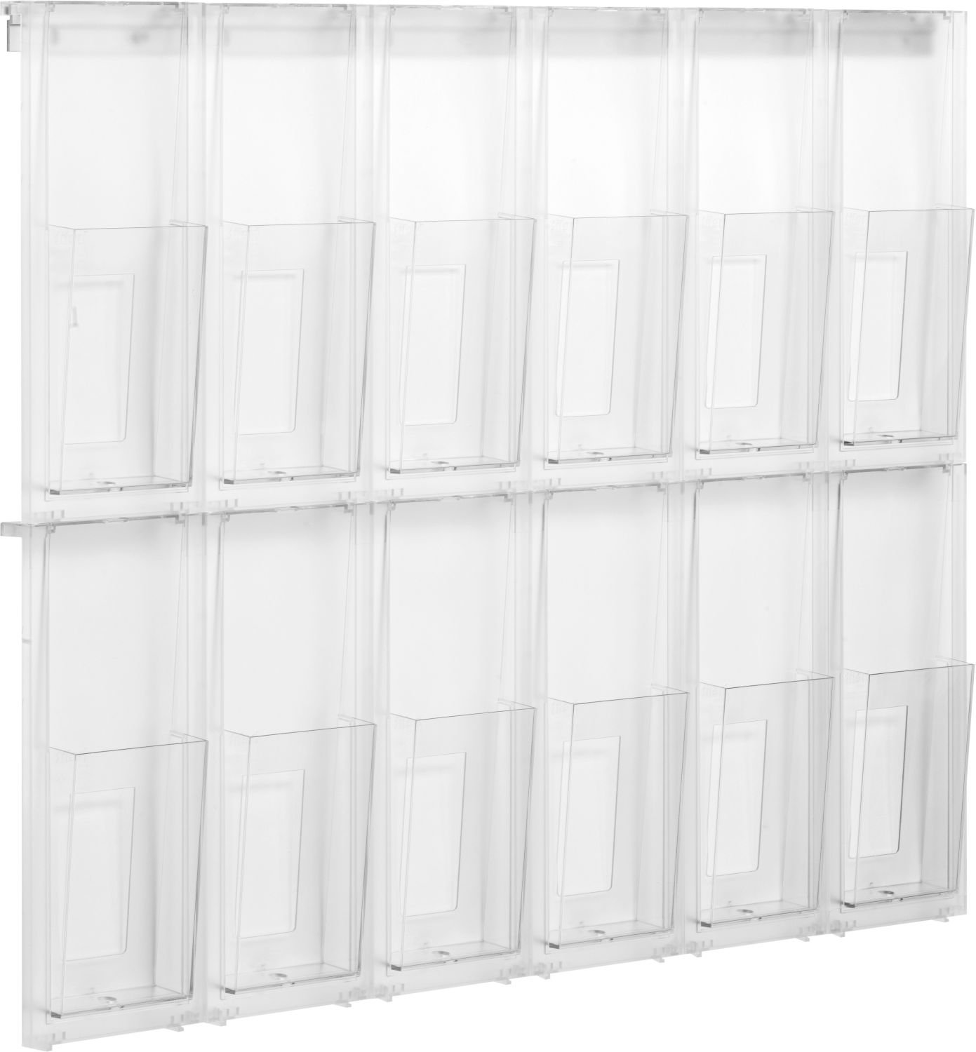 Helit H6812202 - Wanddisplay „the placativ“ 1/3 DIN A4, 12 Taschen
