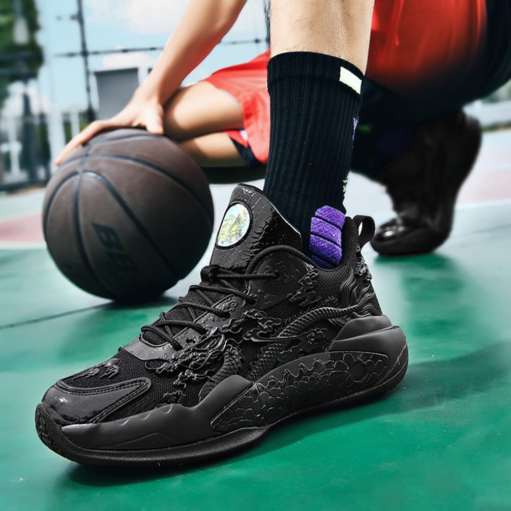 Męskie buty do koszykówki, buty sportowe, lekkie, oddychające, amortyzujące wstrząsy, męskie buty do koszykówki, do biegania, sportowe trampki, Mt D21, 45 EU