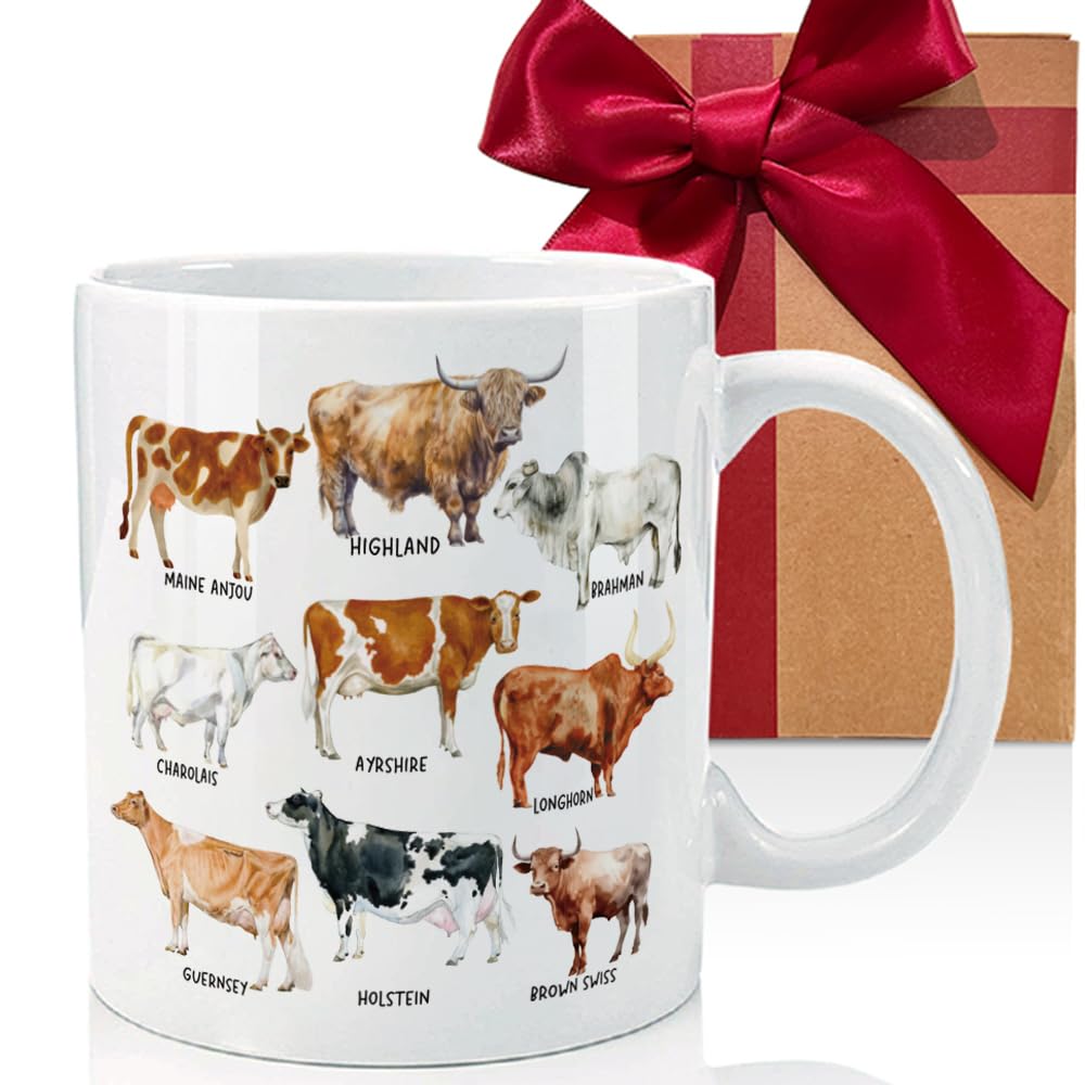 CATABUBU Funny Cow Mug Gift for Cow Lovers ...