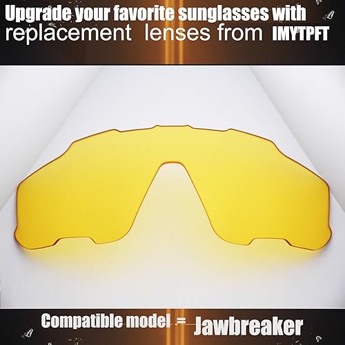 Miniatura 4 de CompatibleRepuesto para Lentes Oakley Jawbreaker PlataTransparente Amarillo Polarizado