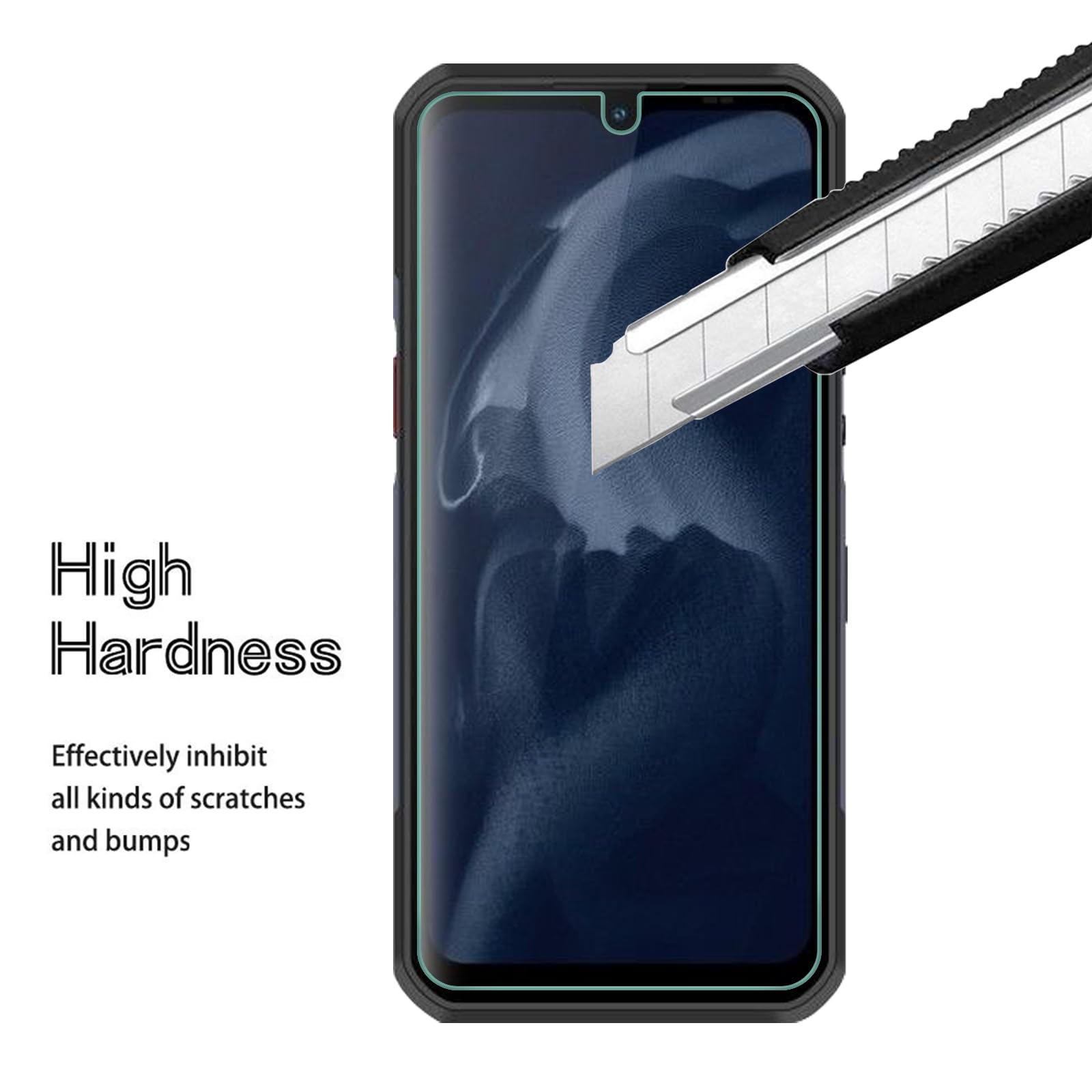 AOKUMA Panzerglas Für Oukitel C35/C36 – [2 Stück] 9H Härte, Kratzfest, Splitterfrei, Anti-Bläschen