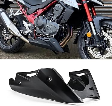 Motorcycle Aluminum Bellypan Lower Engine Spoiler Cowling Fairing Protection Fit for CB750 Hornet CB 750 2023- Belly Pan Chassis Shroud Body Frame Kit Black
