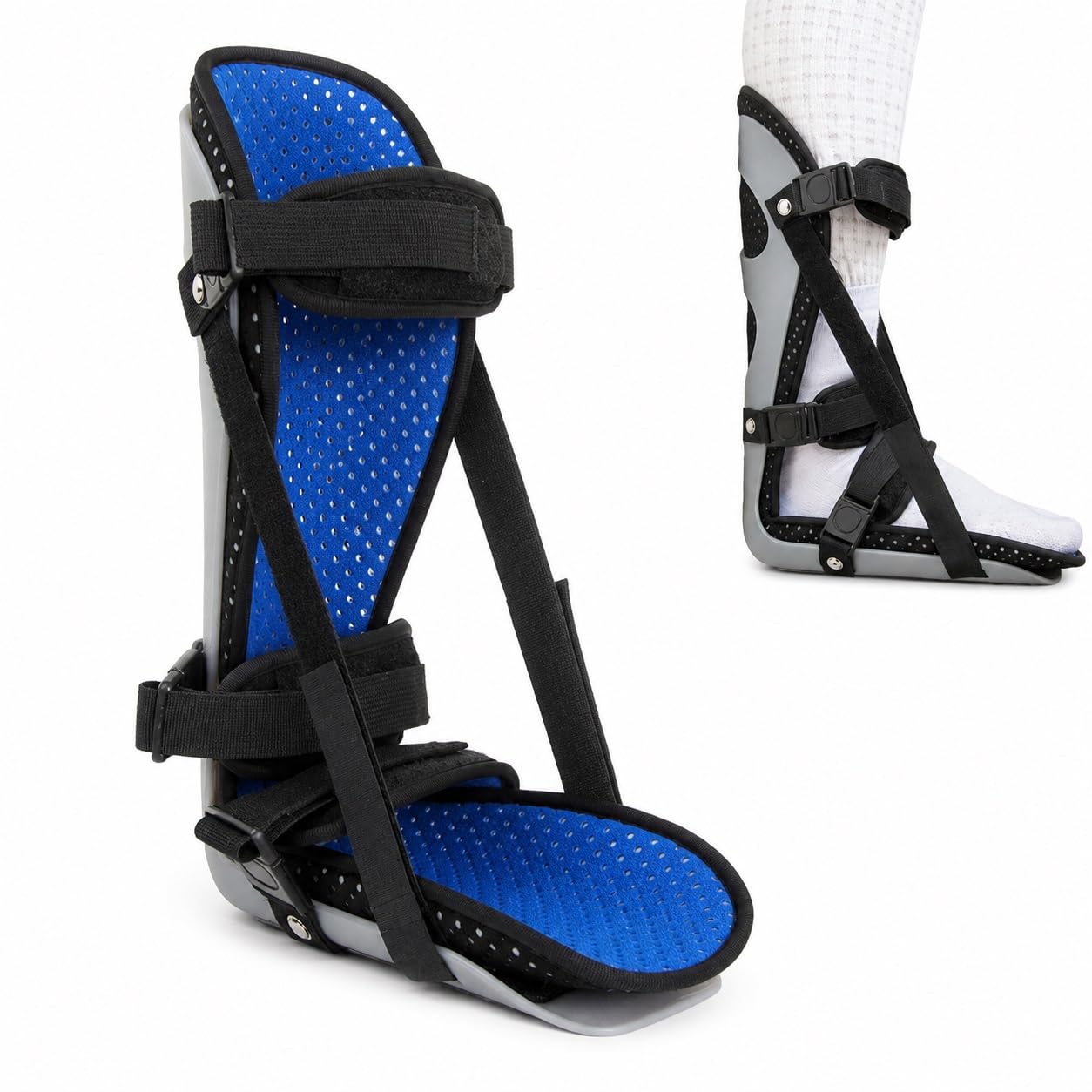 Genérico Férula AFO para pie caído - con correas ajustables, para deporte y caminar a diario, Modelo CJDW1026 (M)