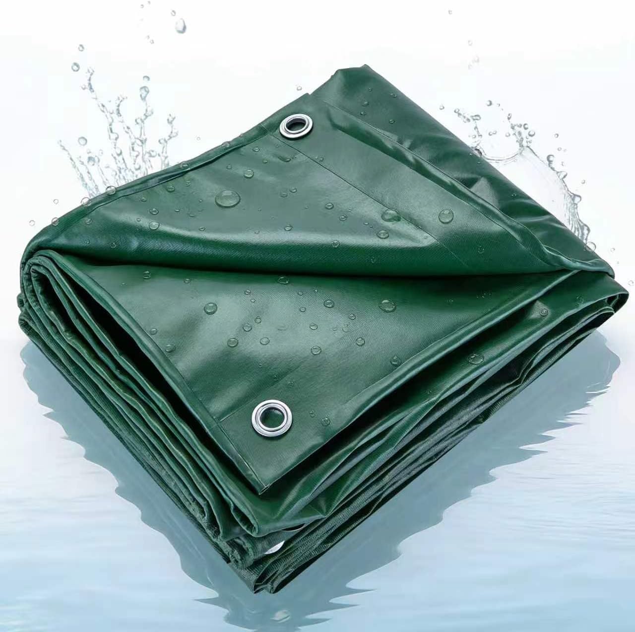 22 Mil Heavy Duty Vinyl Tarp,12x20 FT Fully Waterproof Reversible Poly Tarp with Metal Grommets, All-Weather Fade Resistant Outdoor Cover for Equipment, Truck, Roof & Woodpile,Garden Plants