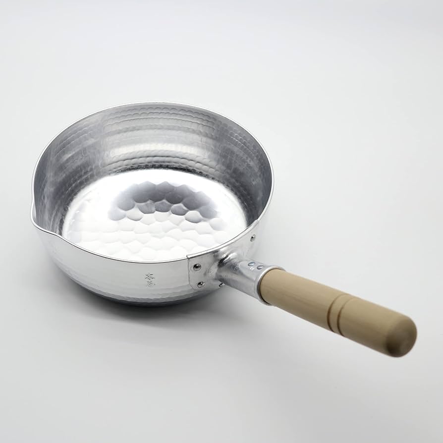 木屋刻印　両手鍋 アルミ製　　21センチ 中古品 Amazon｜木屋 雪平鍋 ゆき平鍋 アルミ打ち出し 21cm｜雪平鍋