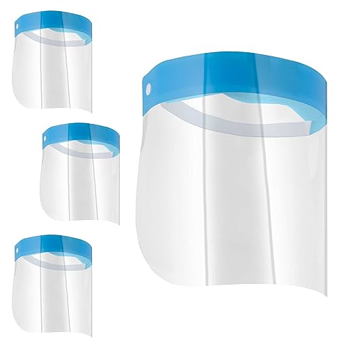 Miniatura 14 de Salon World Safety protectores faciales (100 negros y 100 azules), protectores ultra transparentes de cara completa para proteger ojos, nariz