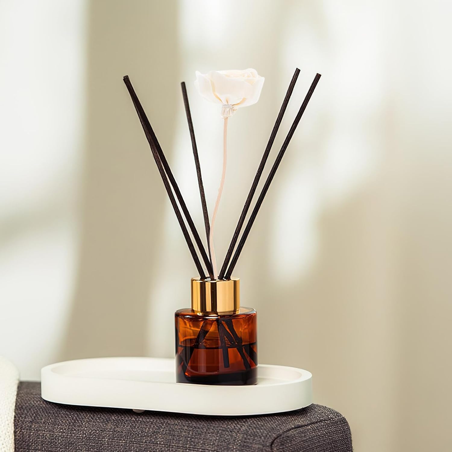 2pcs Flower Rattan Diffuser Sticks for Home Office Decoration