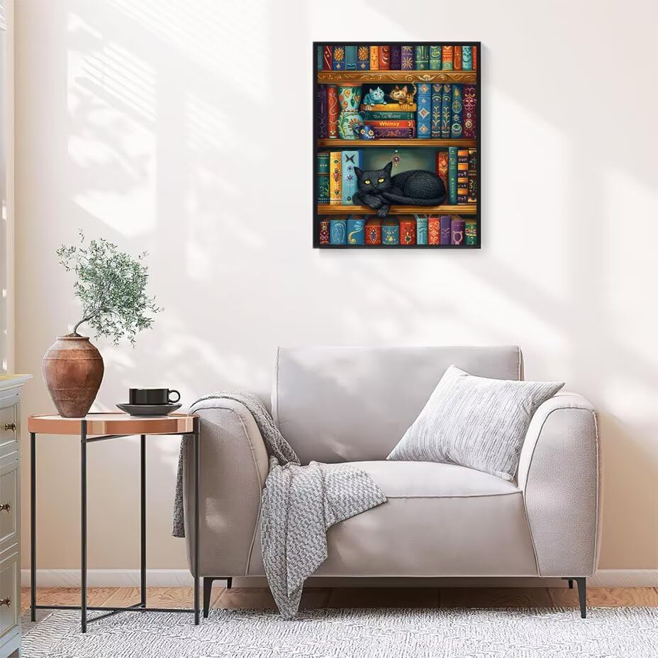 Regalo mujer ideal con el libro paint by numbers adult de diseño animal sin marco 80x100cm 2