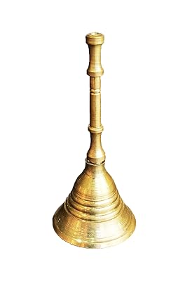 3.5" Hand Held Service Bell 1.5 Inch Diameter - Polished Brass