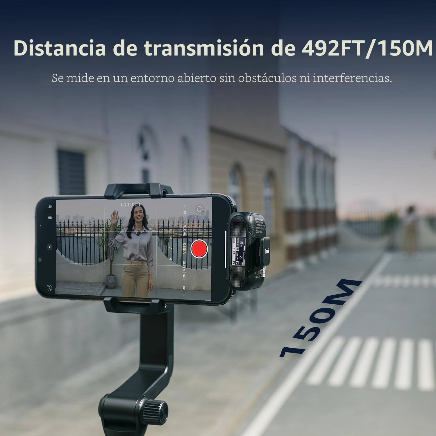 Saramonic BLINK500B2+ - Micrófono Lavalier inalámbrico para iPhone Android Tipo C, cámara de teléfono Inteligente, Alcance de 522 pies, duración de la batería de 20 Horas, micrófono de Solapa