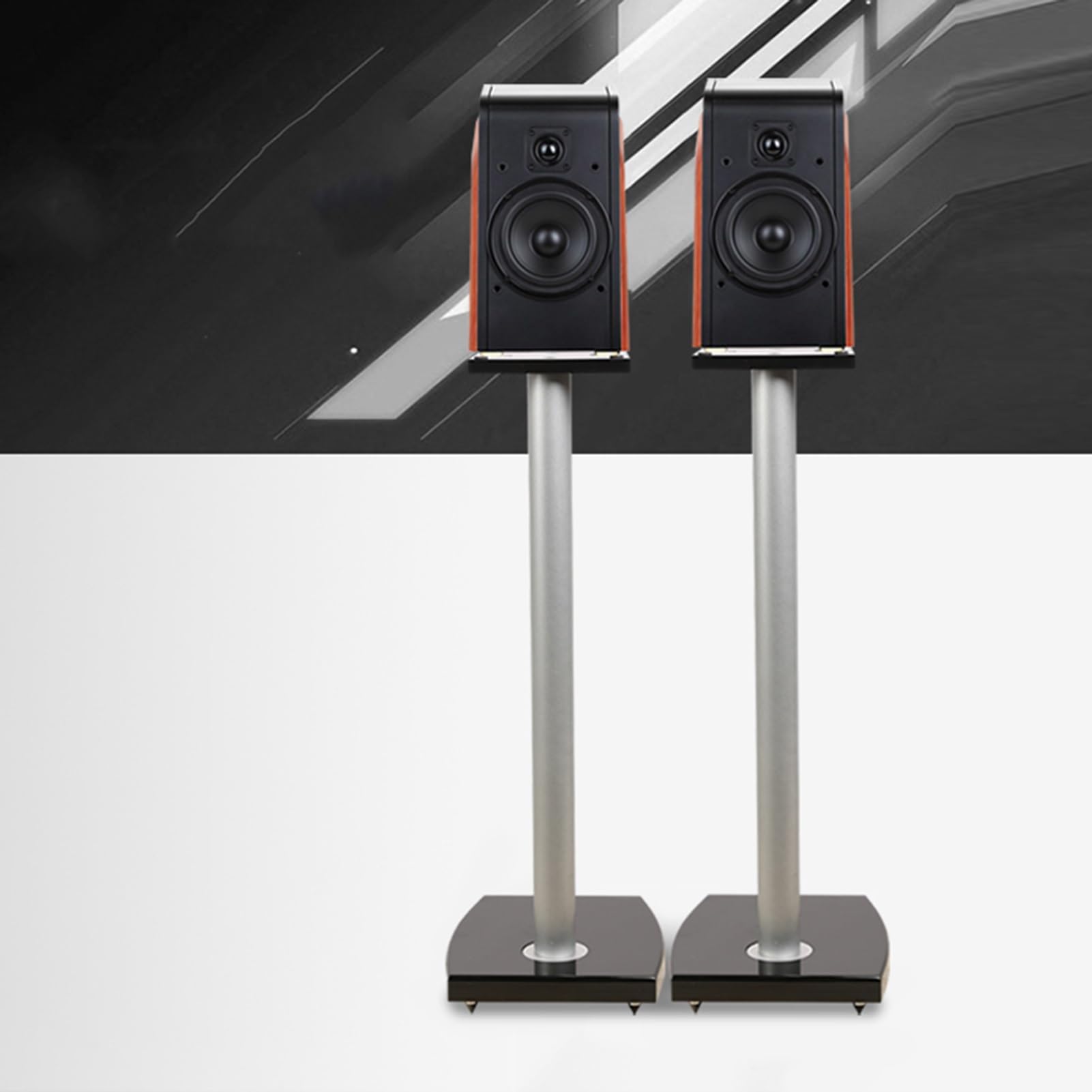 Supporti per diffusori ， Surround Sound universale da pavimento in metallo