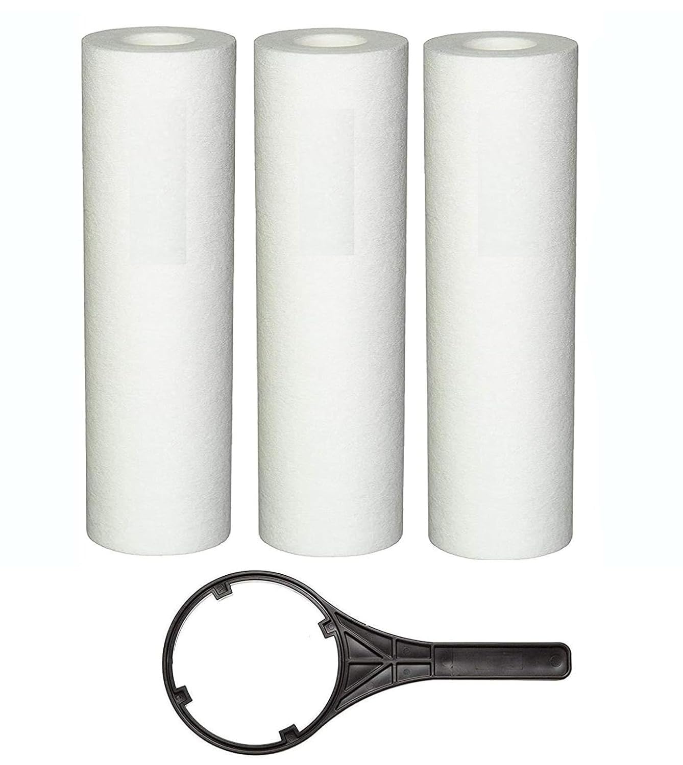 PP Spun Filter + 1 Spanner for All Types of RO Water purifiers (10 Inch, 5 Micron) Ro Housing Sediment Filters | Replacement Spun Filter Cartridge Pre Filter Candle (3)-image-30