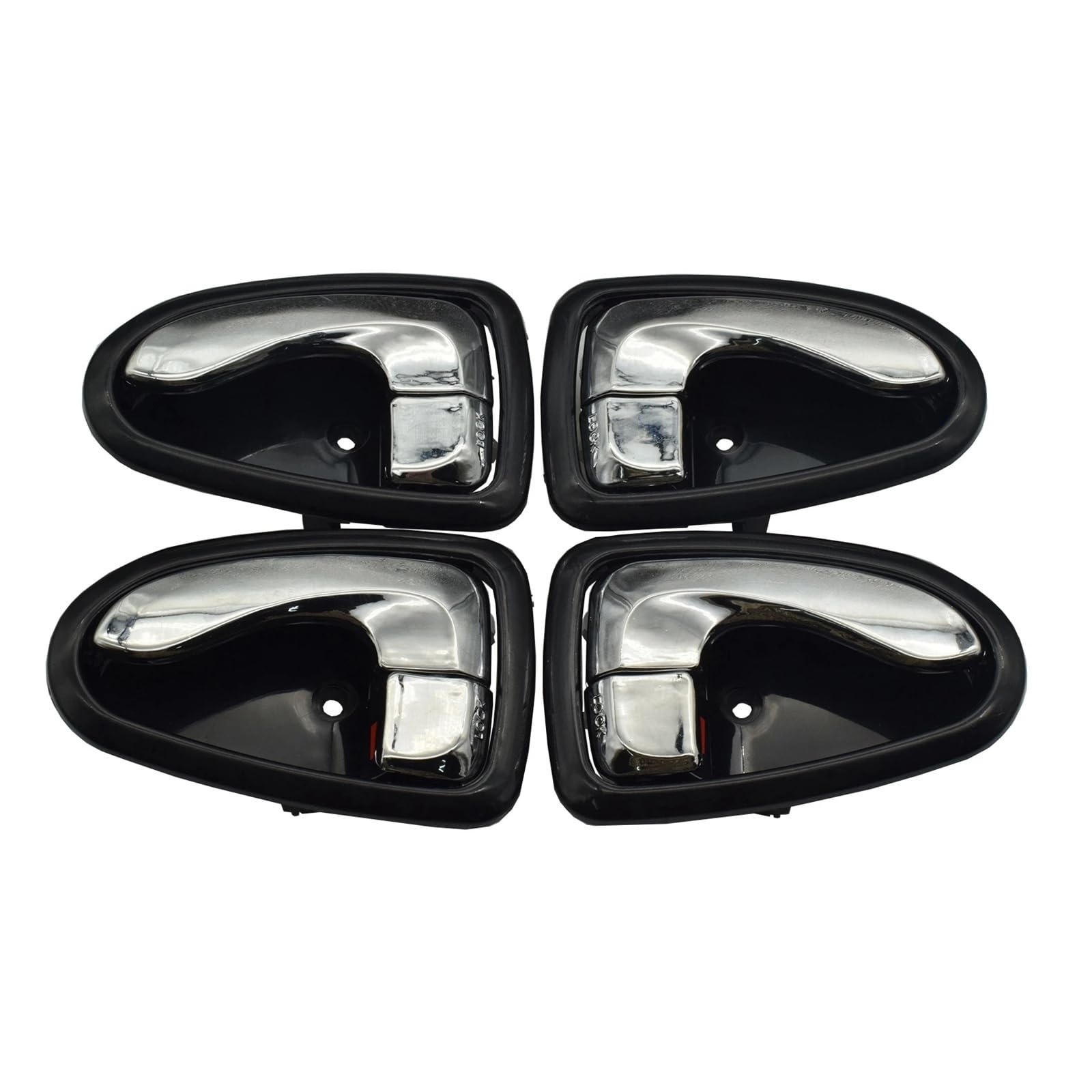 ZhanNuoBHd Car Inside Door Handle for Hyundai for Accent 2000-2006 Interior Door Handle Front Rear Left Right 8261022001LG 8262022001LG 82610-25000 82620-25000(A Set)