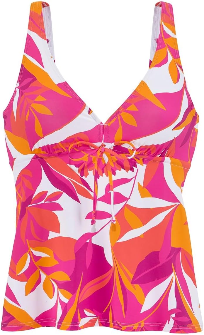 LASCANA Women's Mix Print Tankini Top