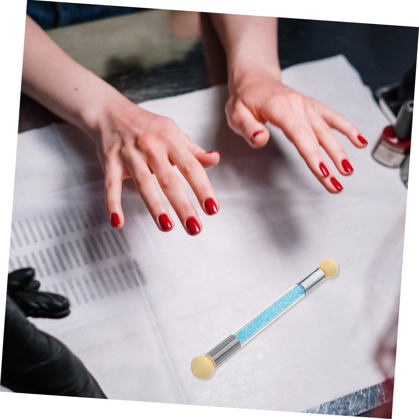 FRCOLOR 3 pennelli per unghie in acrilico, per manicure