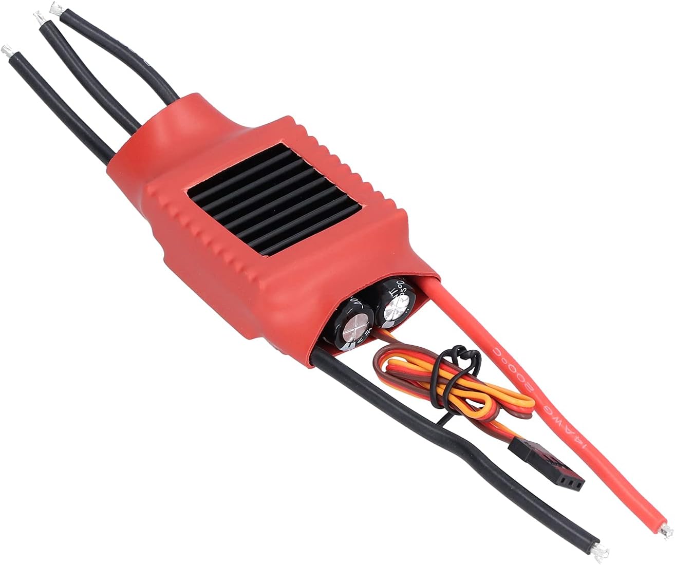 Brushless Motor Controller ESC, 50A Electronic Speed Controller, Red - Security Arming, 5V / 3A High - Efficiency BEC, Ideal for RC FPV Drones