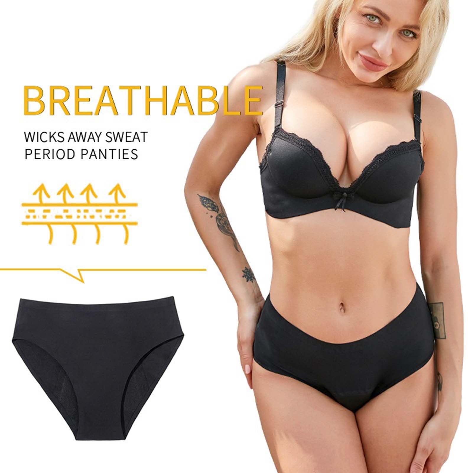 Mutande Mestruali Assorbenti,55ML Grande Volume Assorbenti Post Parto,Mutandine Post Parto Mutande Incontinenza Donna,5 Pezzi