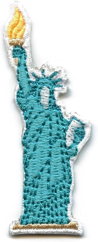 Amazon.com: Statue Of Liberty Hat Patch Embroidered Iron On Diecut