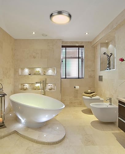 Miniatura 8 de Akicon Ventilador de escape con luz, ultra silencioso de 80 CFM 2.0 Sones Ventilación Ventilador de baño con luz, luz LED seleccionable de 3000