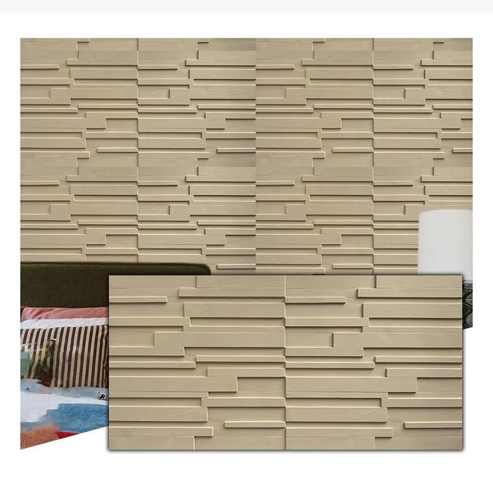 Pannelli murali 3D effetto pietra per interni, Rivestimento murale leggero