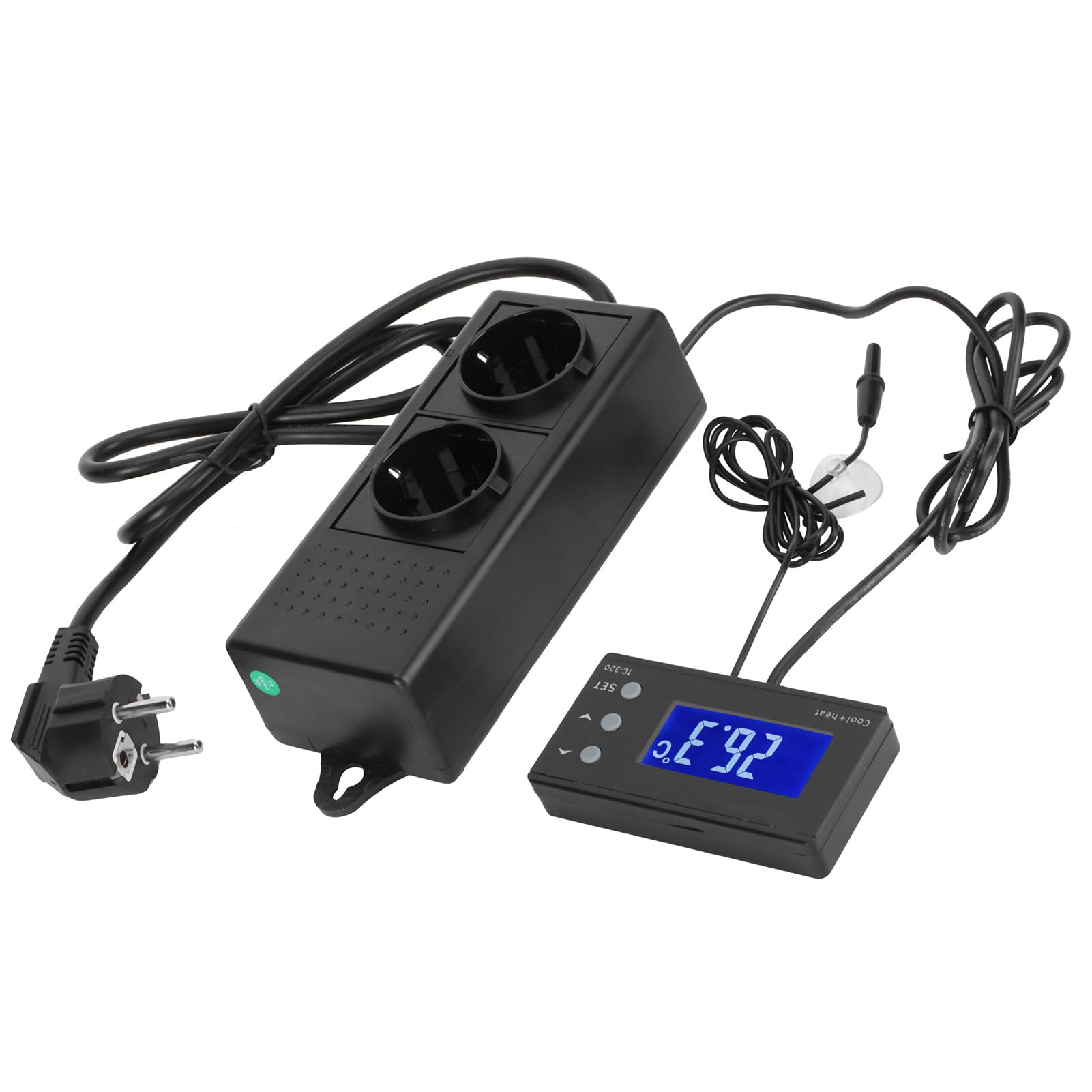 Fdit Contrôleur de Température Thermostat pour Aquarium, Régulateur Numérique 16-42℃ for Aquarium