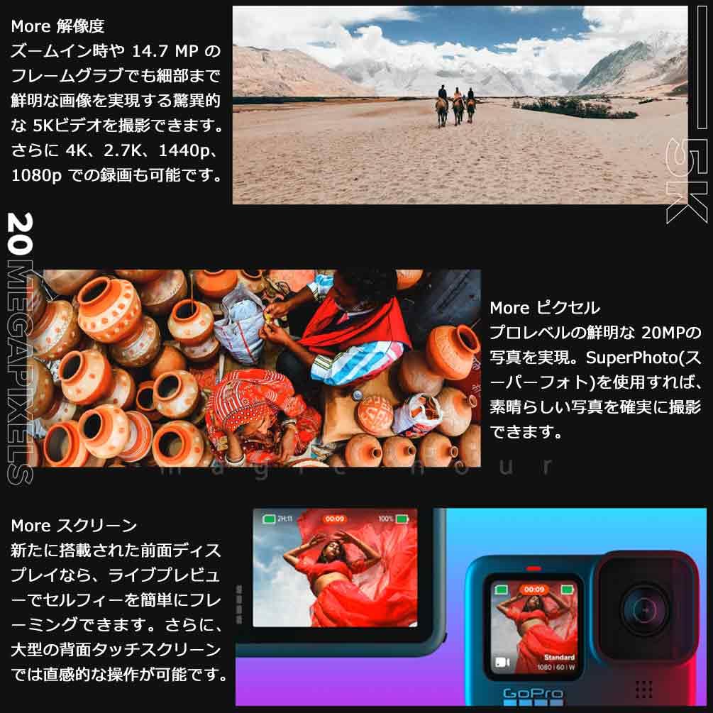 GoPro HERO9 ウェアラブルカメラ CHDHX-901-FWサムネイル4