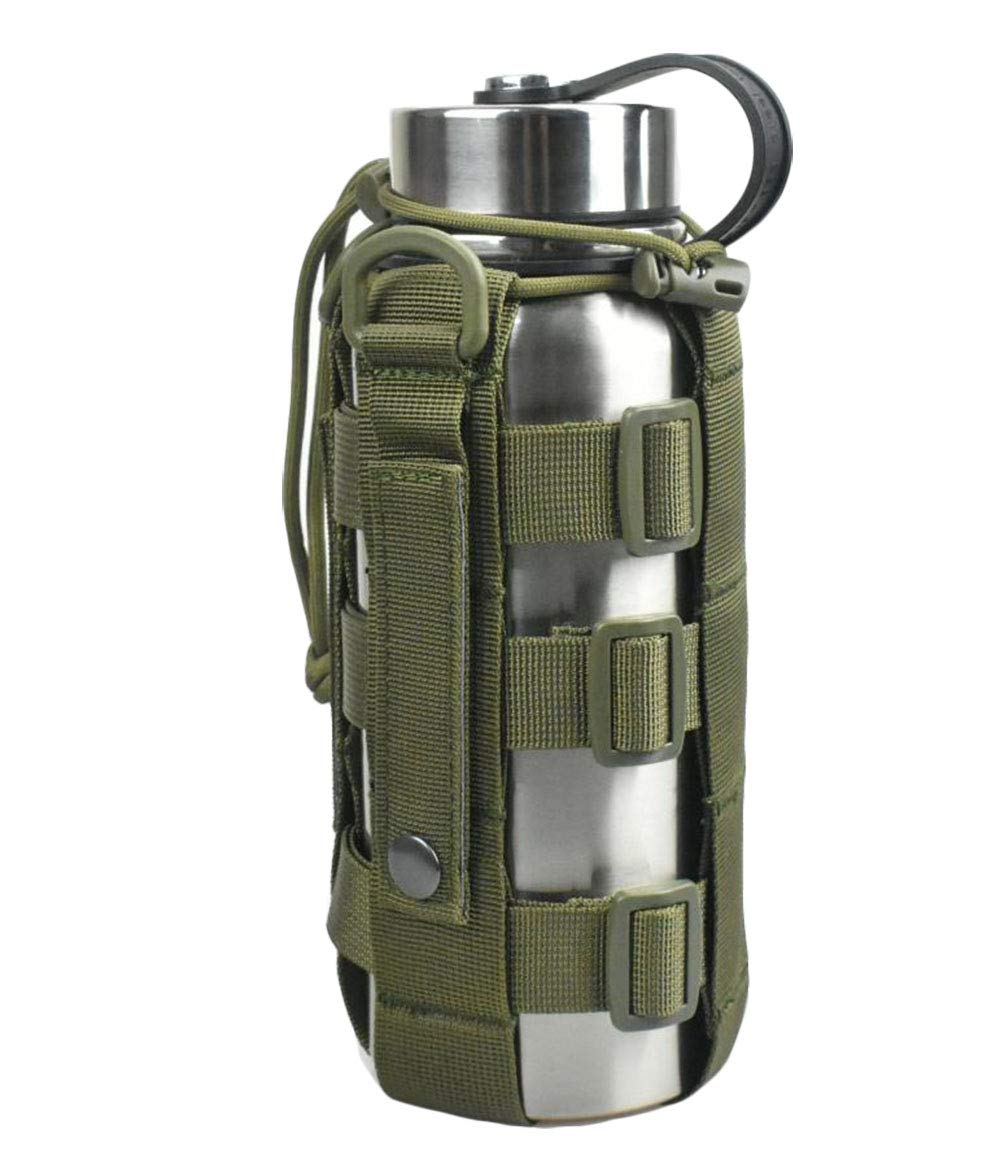 Minimalist Adjustable MOLLE Water Bottle Holder Kettle Pouch Belt Bottle Carrier for 17-42 Oz Water Bottle