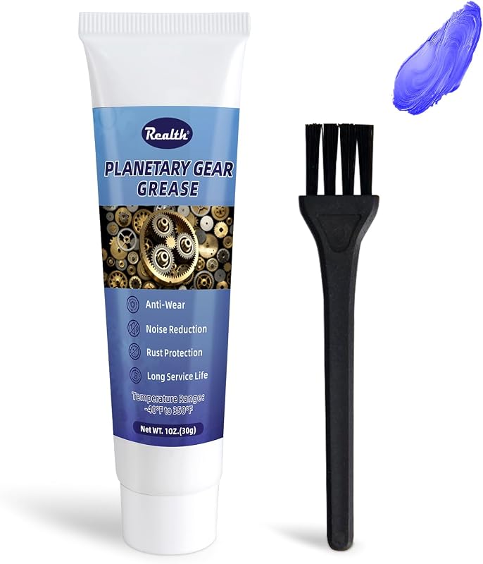Grasa para engranajes planetarios 1 oz Antidesgaste de bajo ruido | Lubricante complejo de litio para engranajes sellados y semi sellados Motores de engranajes, microrreductores y engranajes metálicos