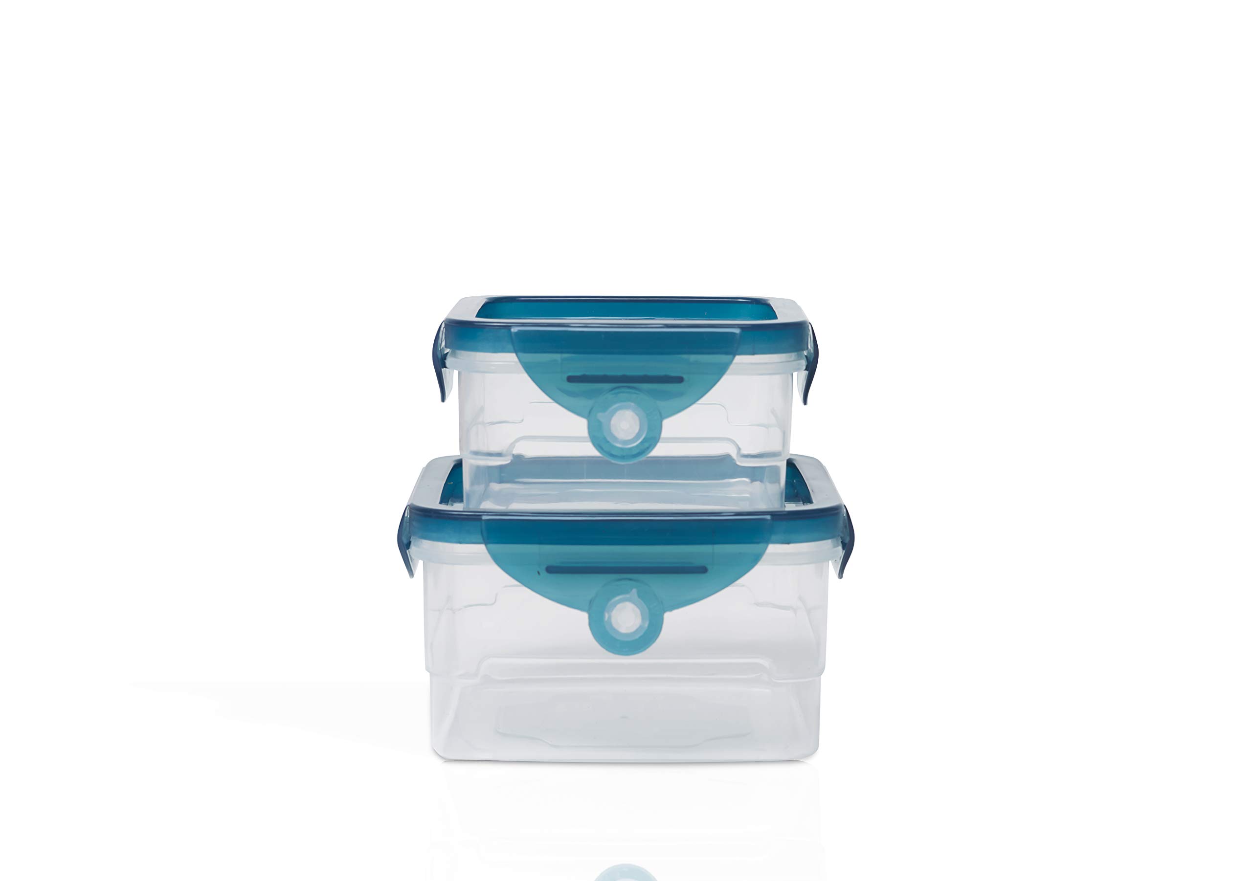 Handy Gourmet Flexi-Top Reusable Containers, BPA Free - Square, Set of 2