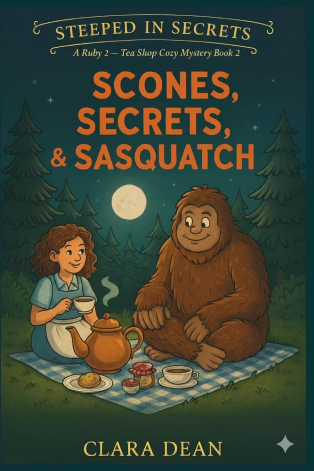 Scones, Secrets, and Sasquatch: A Ruby Hart Tea Shop Cozy Mystery — Tea shop owner Ruby Hart must untangle a cryptid festival’s secrets when a mascot ... — A Ruby Hart Tea Shop Cozy Mystery Series)