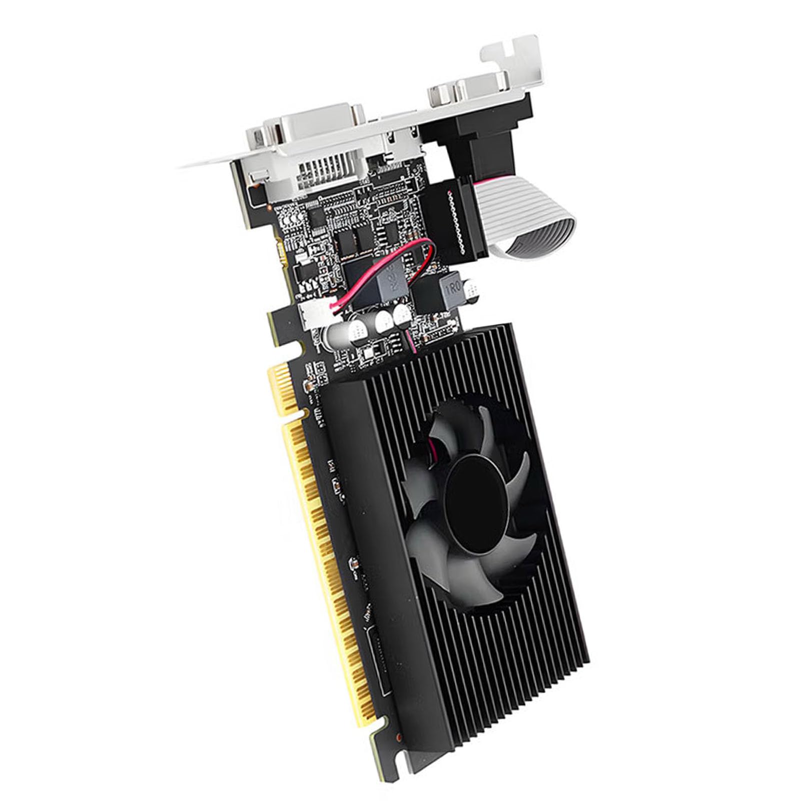 LICAEVEY 4 GB DDR3-Grafikkarte, 128-Bit-320-Stream-Grafikkarte mit DirectX 12 OpenGL 4. und 1 HDMI-, 1 DVI- und VGA-Anschluss, für 7, 8, 10, Desktop-PC, Gaming-Streaming
