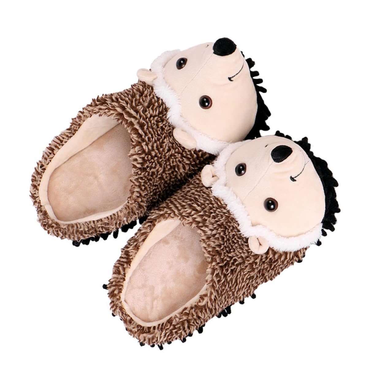Pantuflas De Erizo Zapatillas De Mujer Personaje Zapatillas De Casa Para Pequeños Felpa Spa Plataforma Chico Interior : Paño Grueso y Suave