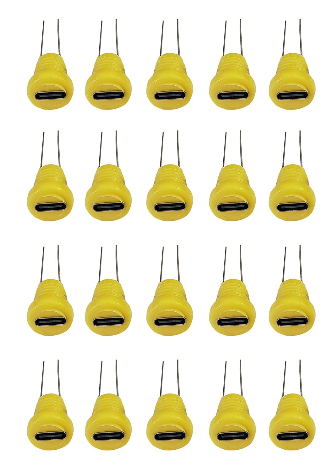 (Pack of 15 Pieces) TYPE C Female Panel Mount Socket Connector For PCB, Electronic Circuits, DIY Hobby Kit Multipurpose (Yellow)-image-17