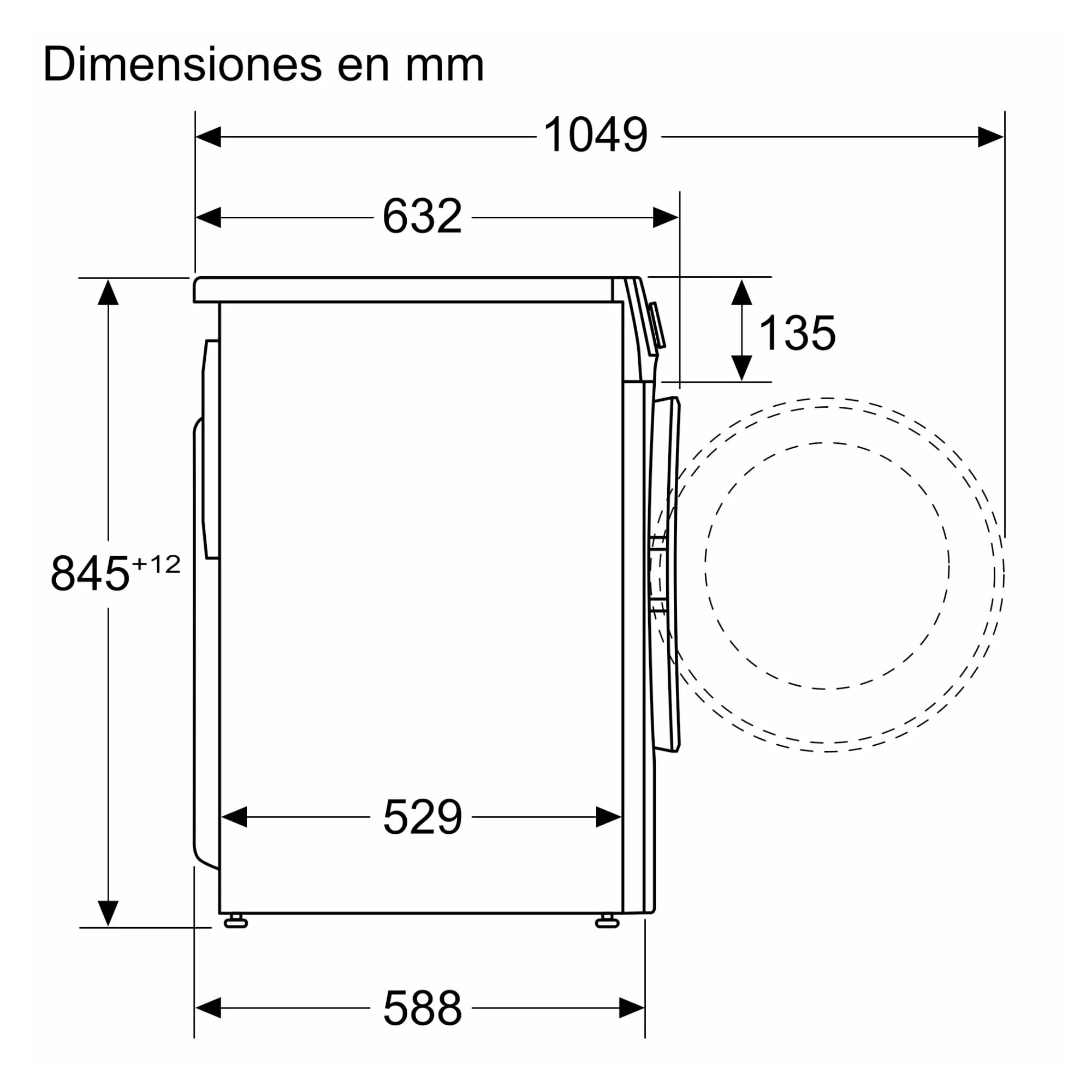 Balay Lavadora, Carga Frontal, Libre instalación, 60 cm., 10 kg, ExtraSilencio, Display LED, Blanco, 3TS3106B.