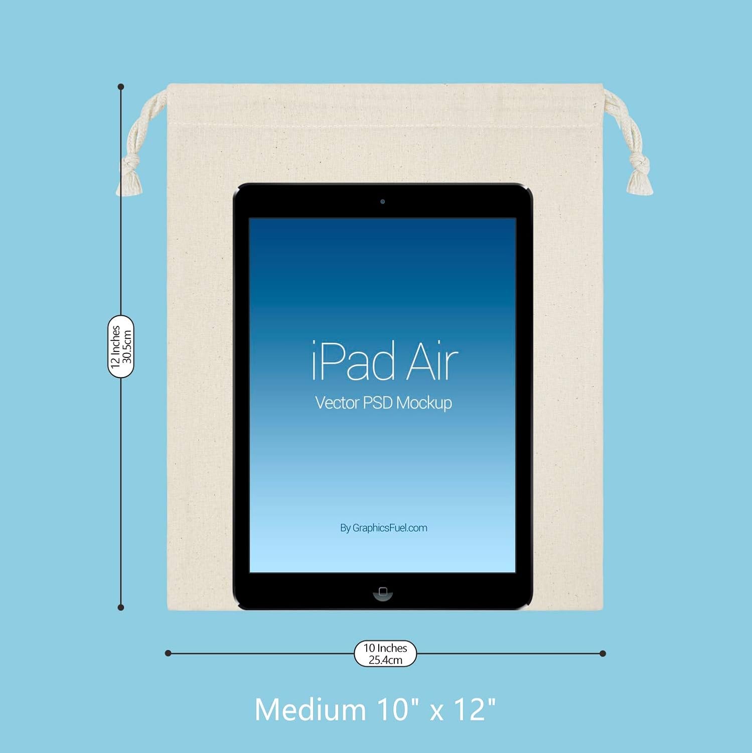 TOPDesign 10-Pack 10” x 12” Reusable Produce Bags, Muslin Bags with Drawstrings for Shopping & Storage, 100% Natural Cotton Bags, Washable, Biodegradable, Food Safe - Image 4