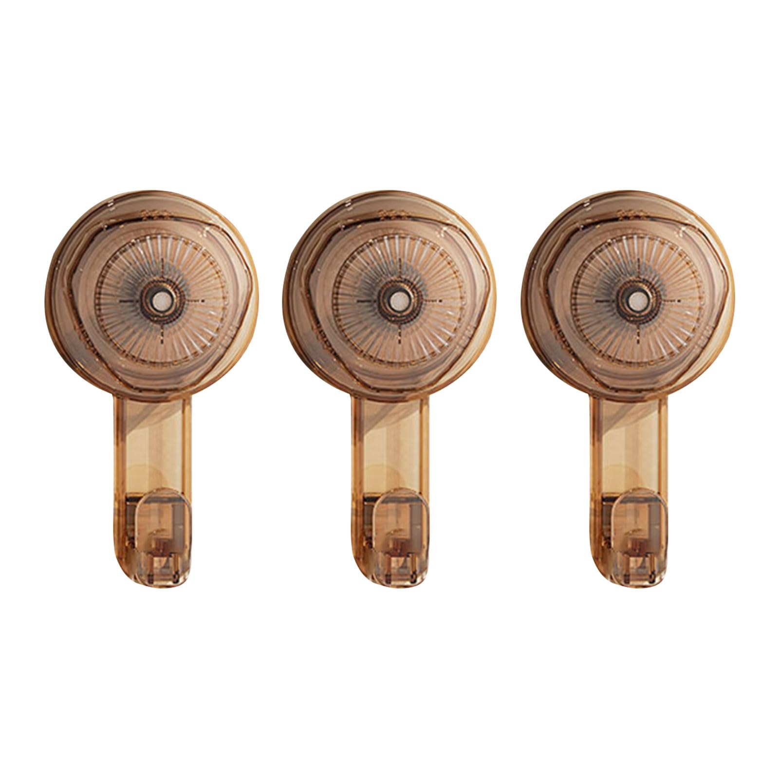 3Pcs Heavy Duty Vacuum Shower Hook Towel Holder Bathroom Hook High Strength Suction Cup Enduring High Strength Suction Cup