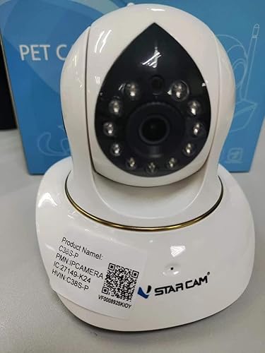 Miniatura 9 de VSTARCAM Cámara para mascotas con láser, 3MP 2.4GHz WiFi interactivo perro y gato juguete láser con visión nocturna, alertas de detección de