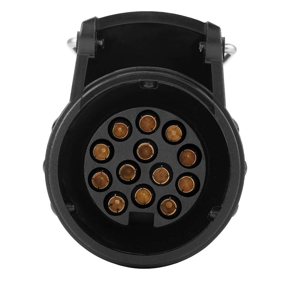 Jadeshay 7 4-polige adapter aanhangerstekker 6-24 V 7 naar 4-polige aanhangerstekker adapterblad ronde stekker converter voor caravan-trekhaak
